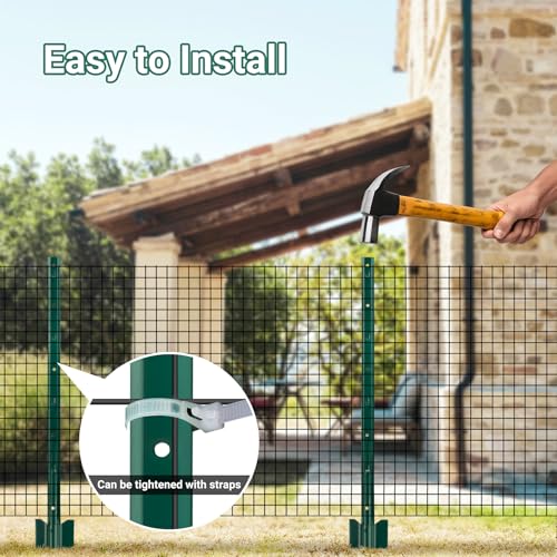 Metal Fence Posts 10 Pack (10 Count)