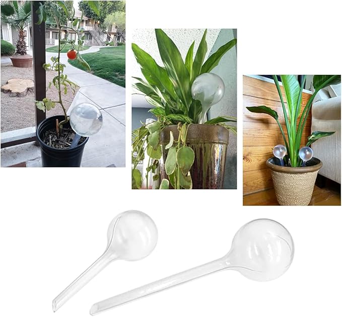 10 Pack Clear Plant Watering Globes,Plastic Self Watering Bulbs for Indoor Plants,Garden Water Device Automatic Plant Waterer Indoor Outdoor