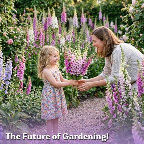 5 500 Foxglove Excelsior Mix Heirloom Flower Seeds