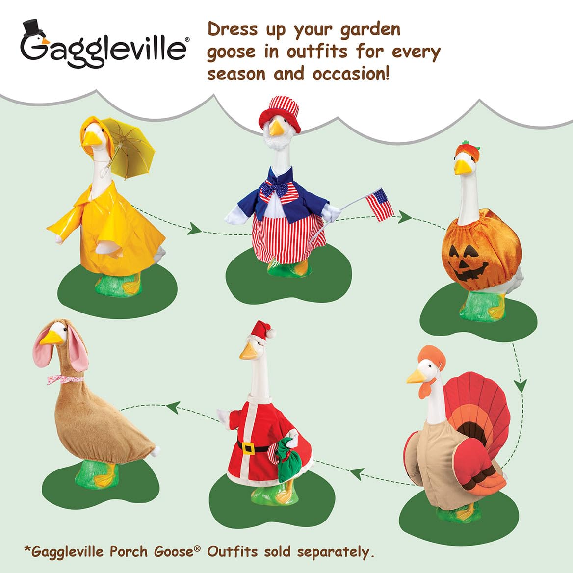 Official Gaggleville 23" Large White Goose