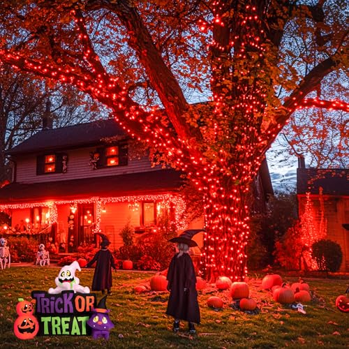 600 LED Solar Halloween Lights (Red / 600LED*1)