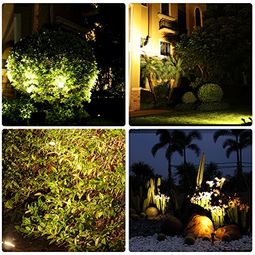 Christmas Solar Landscape Spotlights Warm White 3000K Metal Lights