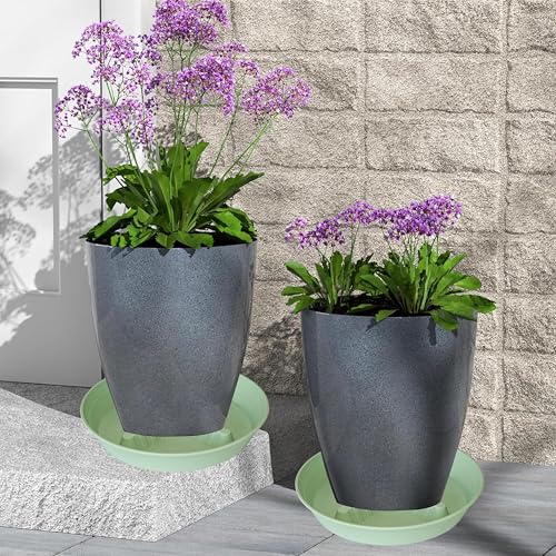 4 Pack Plant Saucer 10 inch (10"-4 Pack / Light_Green)