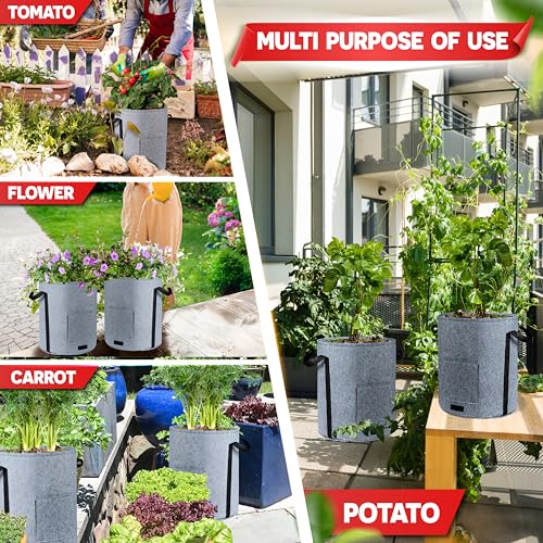 4PCS 15 Gallon Potato Grow Bag (4 Count)