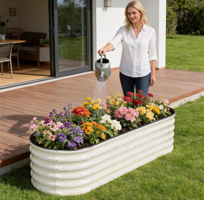 Galvanized Raised Garden Bed Outdoor