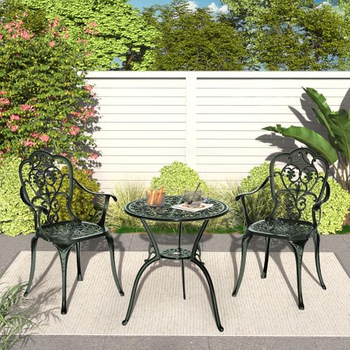 Patio Bistro Set of 2 (Butterfly / Green)