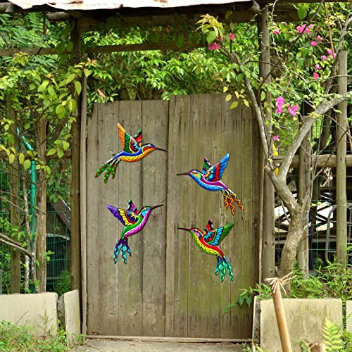 Metal Outdoor Wall Art Decor (4 Count)