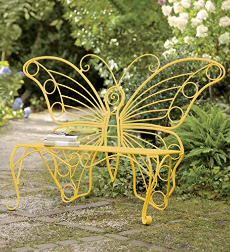 Weatherproof Butterfly Outdoor Bench