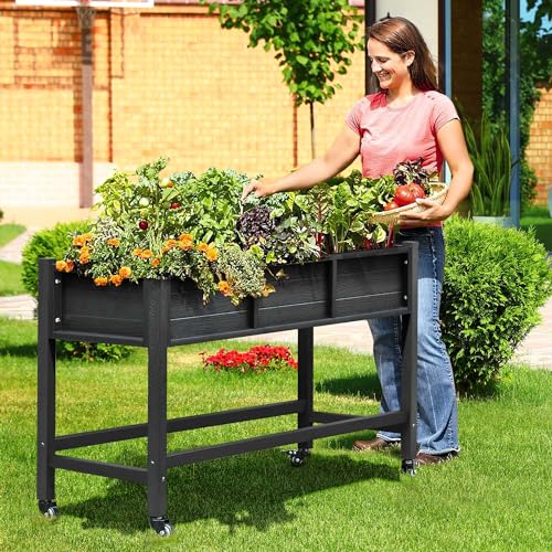 47x18x31in Raised Garden Bed HDPE