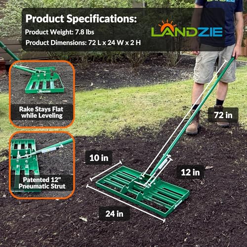 Lawn Leveling Rake 24 Inch