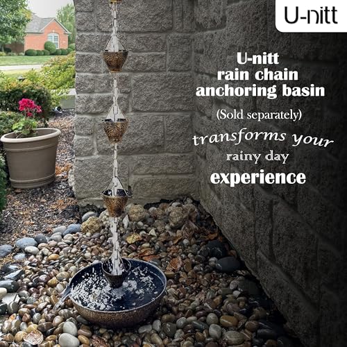 Rain Chain Water Collection for Gutters Rainwater Catcher & Diverter
