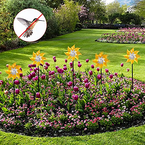 10 Pack Reflective Pinwheels with Stakes (10 Count)