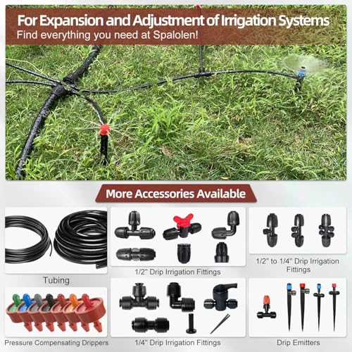 30PCS 3 GPH Pressure Compensating Drip Irrigation Spot Watering Drippers