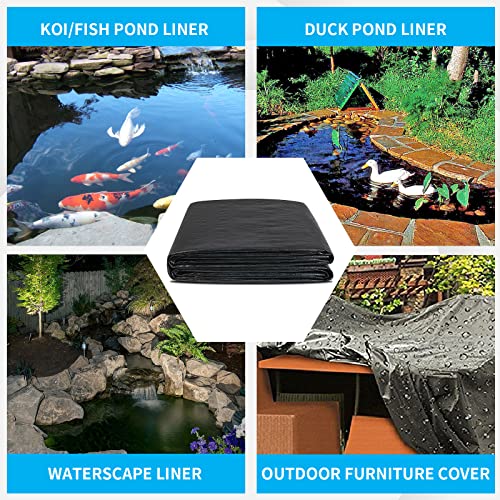 30X30FT Reinforced PE Pond Liner for KOI