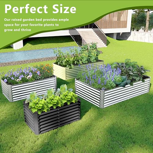 8x2x2FT Galvanized Raised Garden Bed