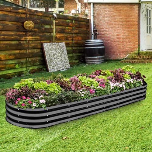 8×2×1ft Galvanized Raised Garden Bed Kit