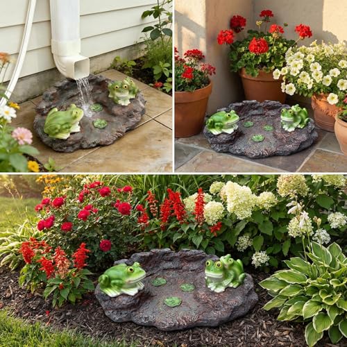 3 Frog Downspout Splash Block (Frog-soil-big)