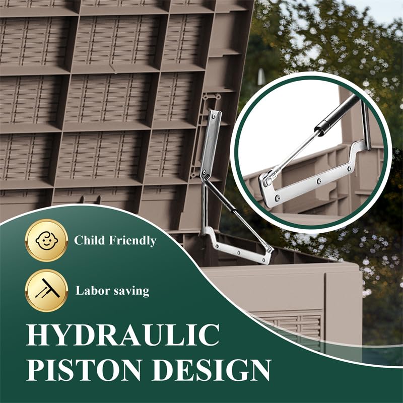 100 Gallon Outdoor Deck Box (Grey / 100 gallon)