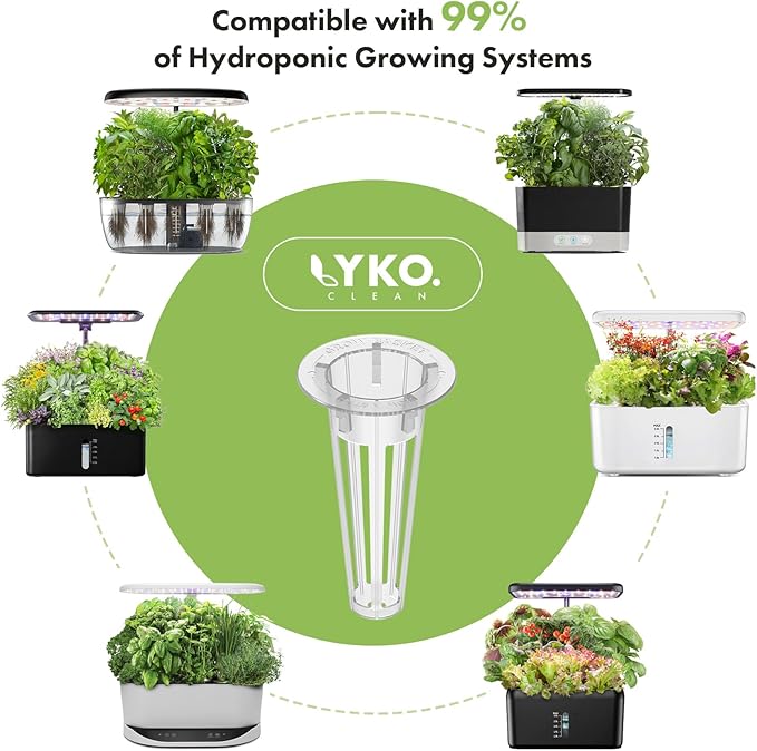 LYKOCLEAN Salad Buttercrunch Lettuce Seeds for AeroGarden, iDOO, Ahopegarden Hydroponics Growing System, 7-pods, 350+ Seeds (Include Spinach, American Fast Lettuce,Paris Island Lettuce, Cauliflower)