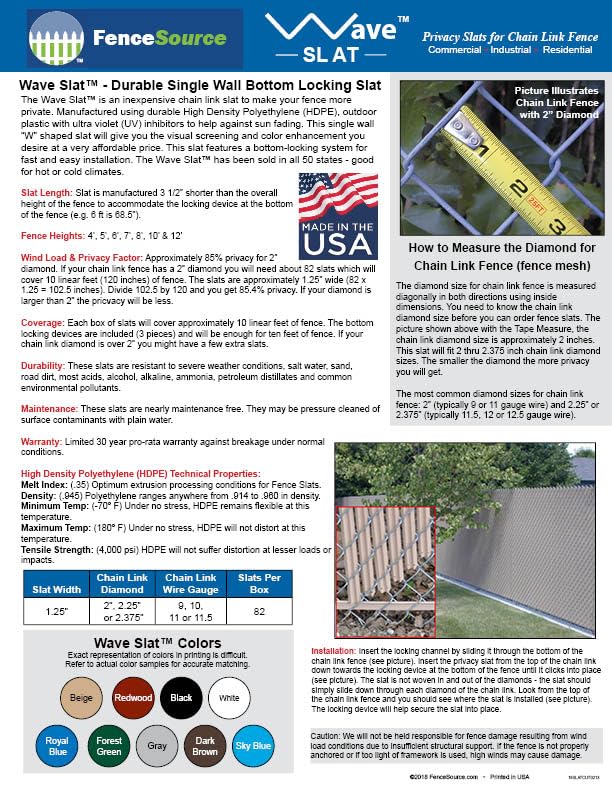 Wave Slat 9 Colors