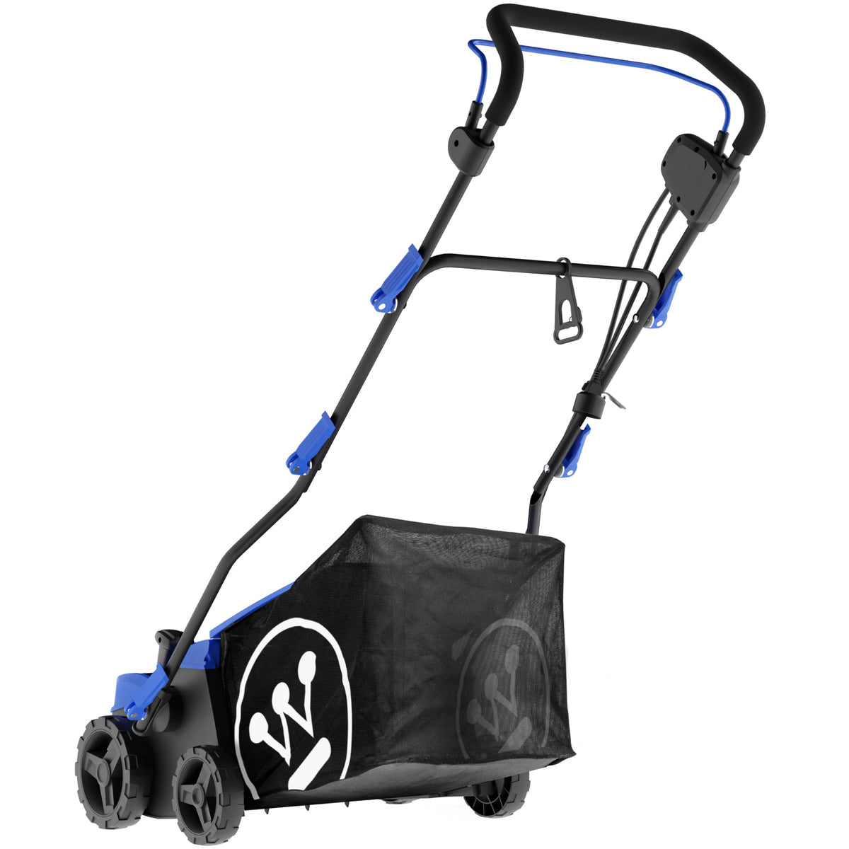 16" 15-Amp 2-in-1 Electric Dethatcher and Scarifier with Collection Bag