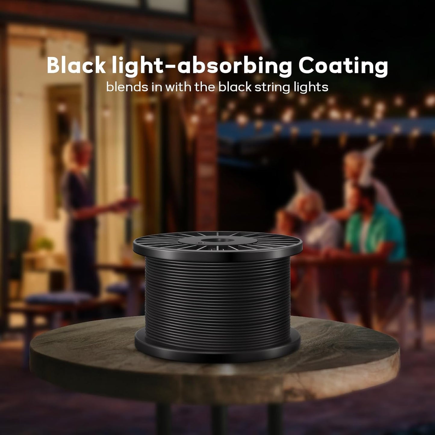 Vinyl Coated Wire Rope 1/16 Inch Overmolded to 3/32 Inch, 500FT 304 Stainless Steel Cable with 150 Pcs Crimping Sleeves for String Light Hanging Kit, Clotheslines and Trellis Wire