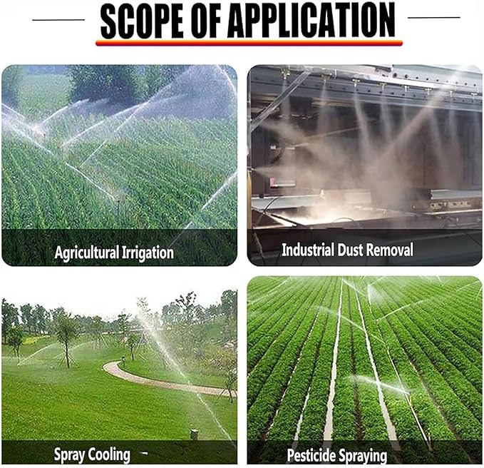 Agriculture Irrigation Sprinklers,Sprinkler Irrigation Machine,Large Area Lawn Sprinkler,Farm Irrigation Sprinkler for Farms,Orchards,Tea Gardens,Lawn,Garden,Model50-WithoutStand