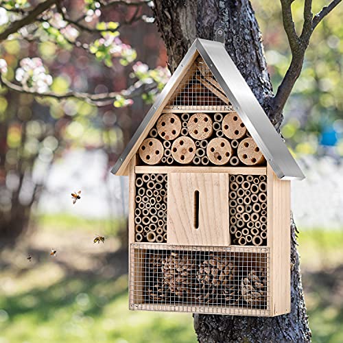 Wooden Mason Insect Bee Butterfly House (500 Gram)