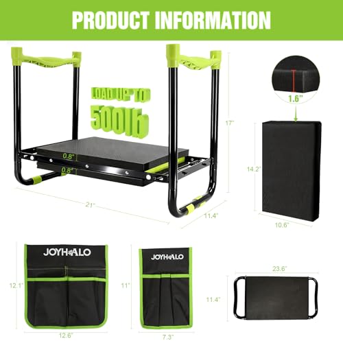 10.9in Wide Foldable Garden Kneeler and Seat