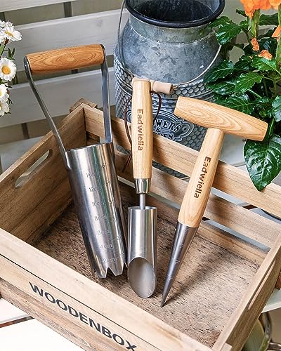 Dibber with 5 Inch Measurements Seed Dibber Garden Tool Hand Dibbler Seed Planter Tool Seed Dispenser Hole Digger for Planting Small Seeds Seedlings Sowing Seeds Transplanting Plants