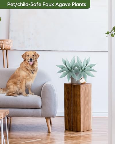 Artificial Outdoor Blue Agave Plant (2 Count)