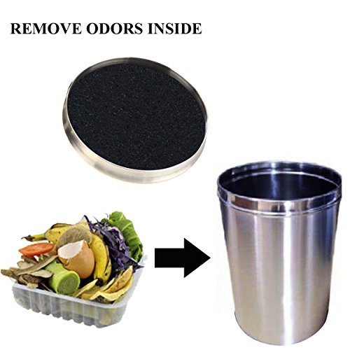 Becozofu 7.25 inch Kitchen Compost Bin Charcoal Filter Replacements (8 Count)