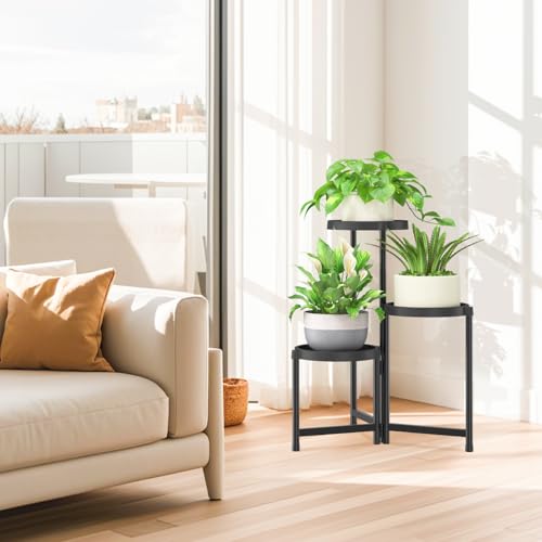 3 Tier Folding Plant Stand Indoor Outdoor