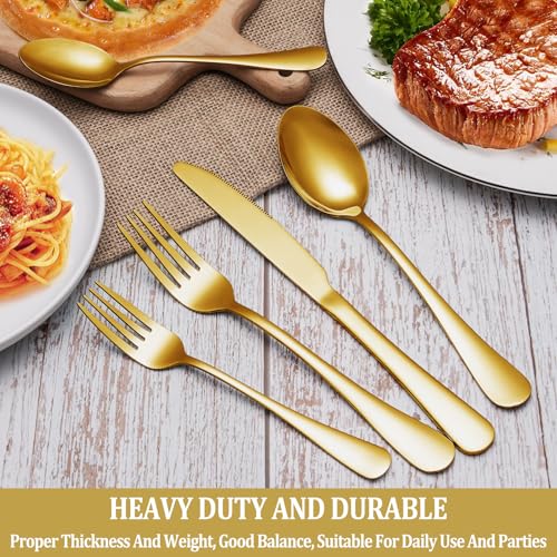 16 Piece Gold Dinner Forks Set (16 Count)