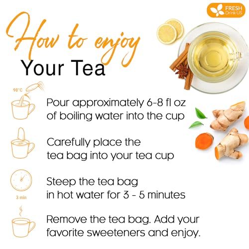 Premium Turmeric Cinnamon Tea (75 Tea Bags)