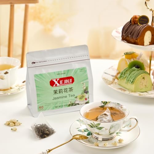 Jasmine Tea Premium Jasmine Green Teabags (40 Count (Pack of 2))