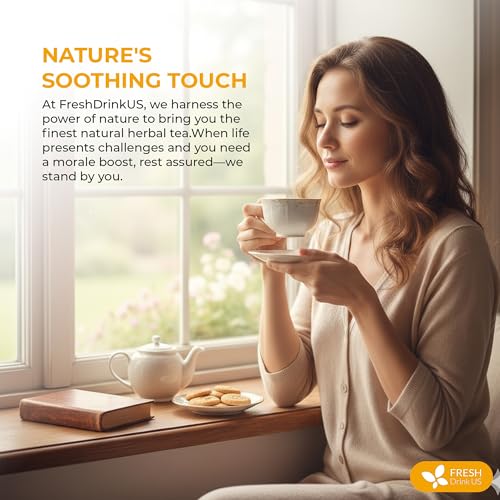 Premium 75 Tea Bags Tulsi Chamomile Lemongrass Herbal Tea (75 Tea Bags)