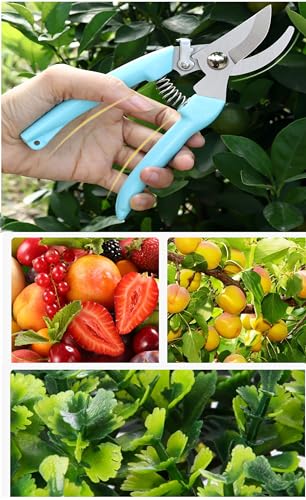 2pcs Garden Flower Shears Pruning Shears 6.9 inches Scissors Heavy Duty Plant Scissors for Cutting Flowers