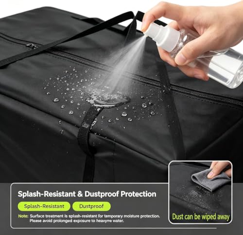 4 Pack Outdoor Cushion Storage Bag with Zipper Extra Large 68" x 30" x 20" (4 Count)