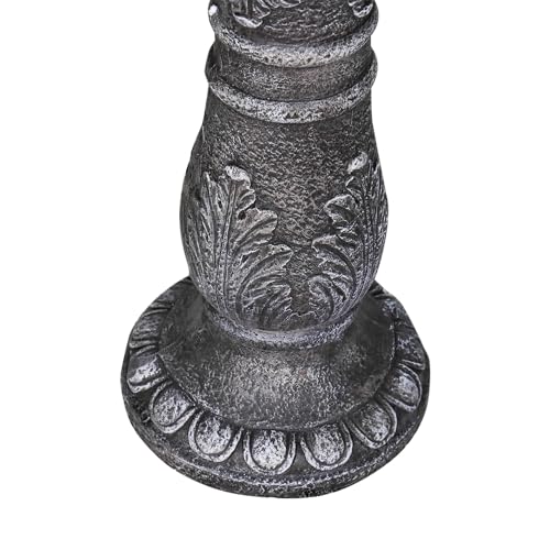 24.4" H Cement Bird Bath for Garden