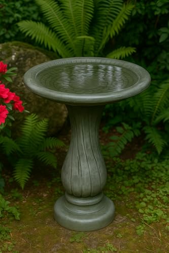 Solid Rock Stoneworks Spiral Birdbath