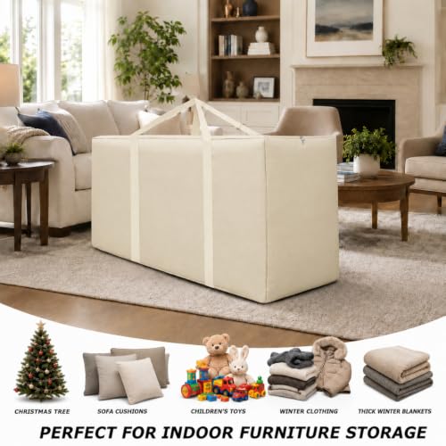 177 Gallon Extra Large Waterproof Patio Cushion Storage Bag (2 Count)