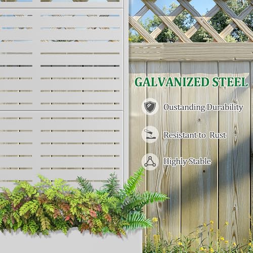 Metal Raised Garden Bed with Trellis