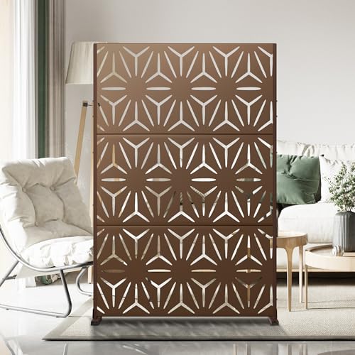 Metal Privacy Screen Outdoor 72" H×47" W