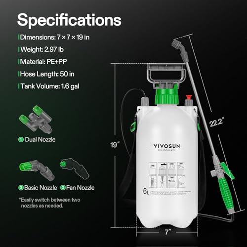 1.6 Gal 6L Pump Sprayer