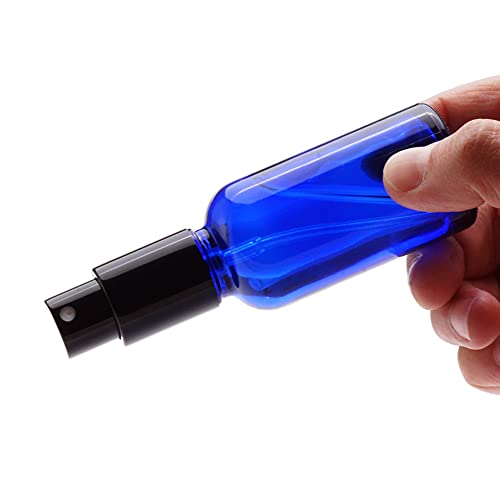 Blue Glass Spray Bottles 2oz (6 Count)