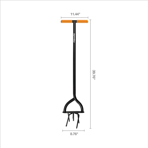 40" Long Handle Steel Tiller