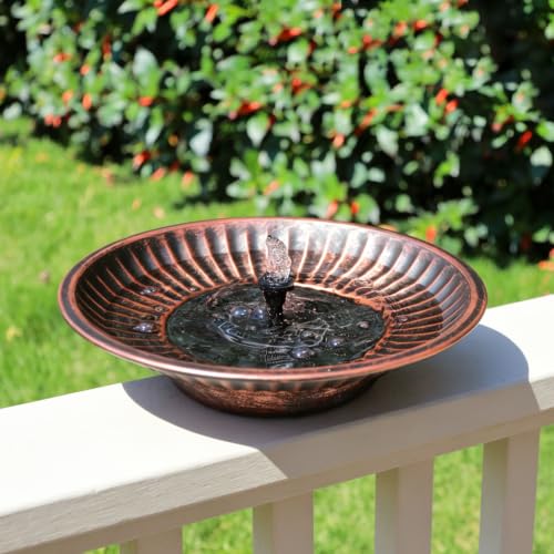 12.3" Solar Bird Bath Bowl