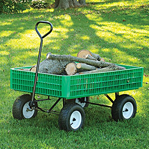 Green Utility Wagon with Flat