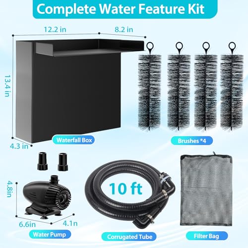 70W Solar Pond Waterfall Spillway Kit